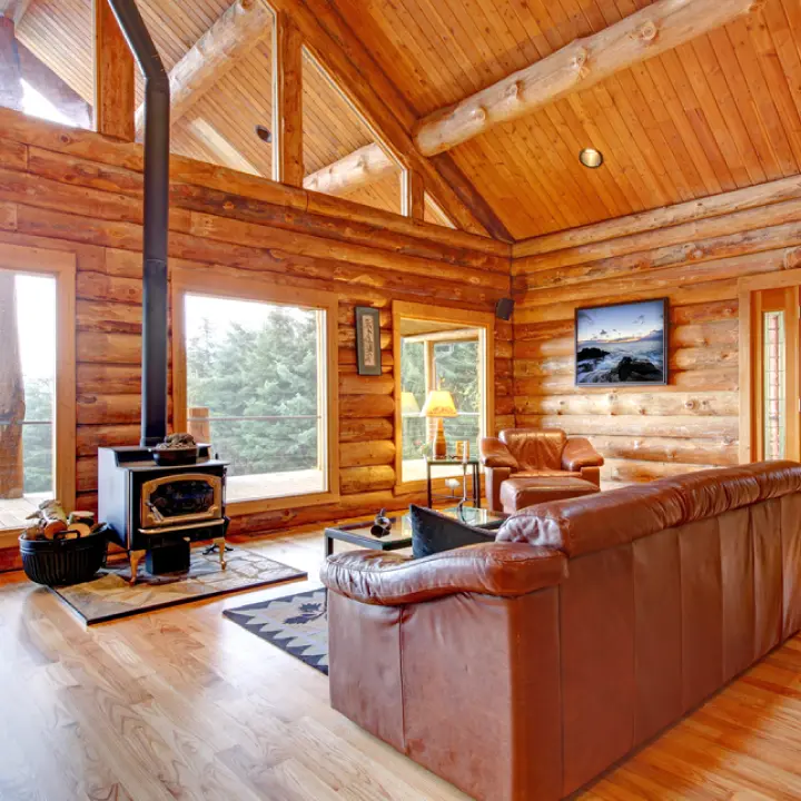 Log Homes staining Services